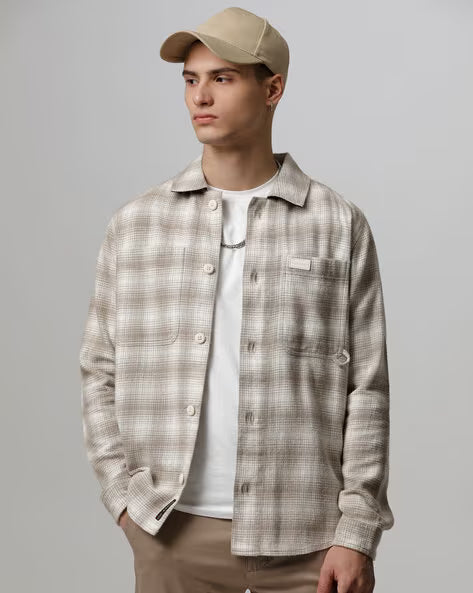 Regular Fit Flannel Overshirt