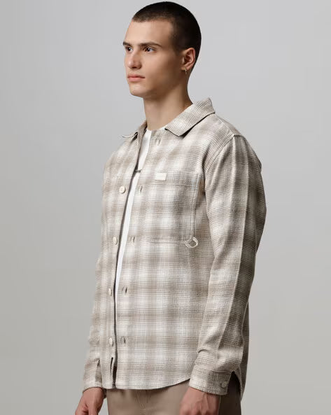 Regular Fit Flannel Overshirt