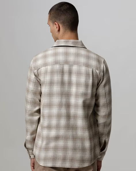 Regular Fit Flannel Overshirt