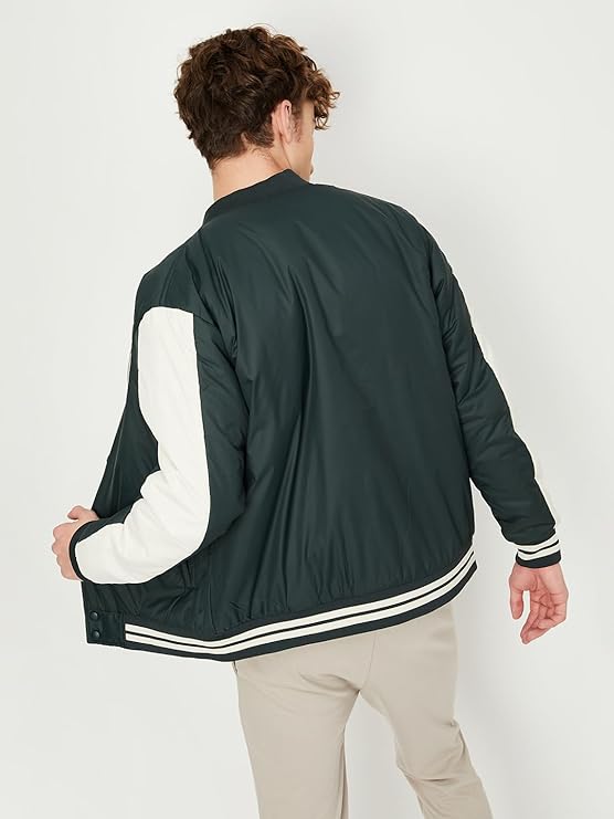 Men Sports Varsity Short Length Jacket