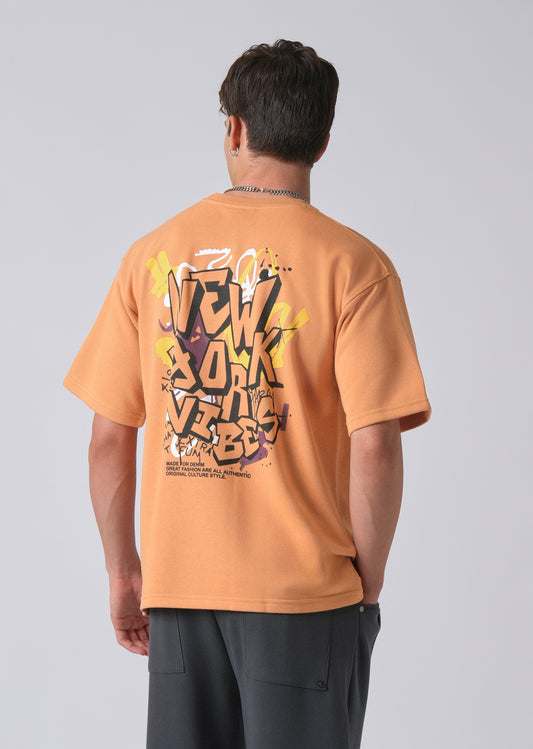 Apricot Orange Oversized T-shirt