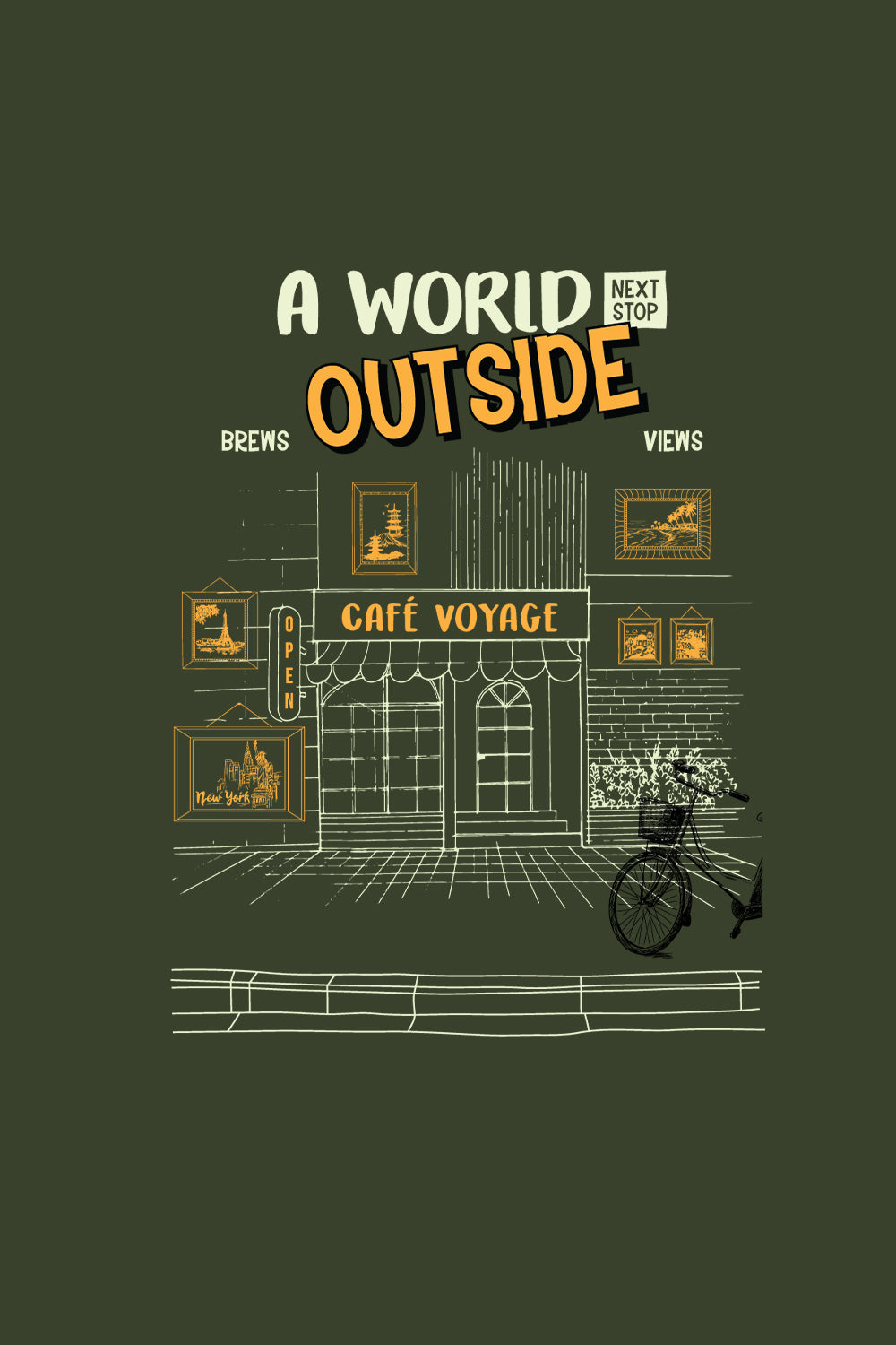 A world outside Oversized Sweatshirt