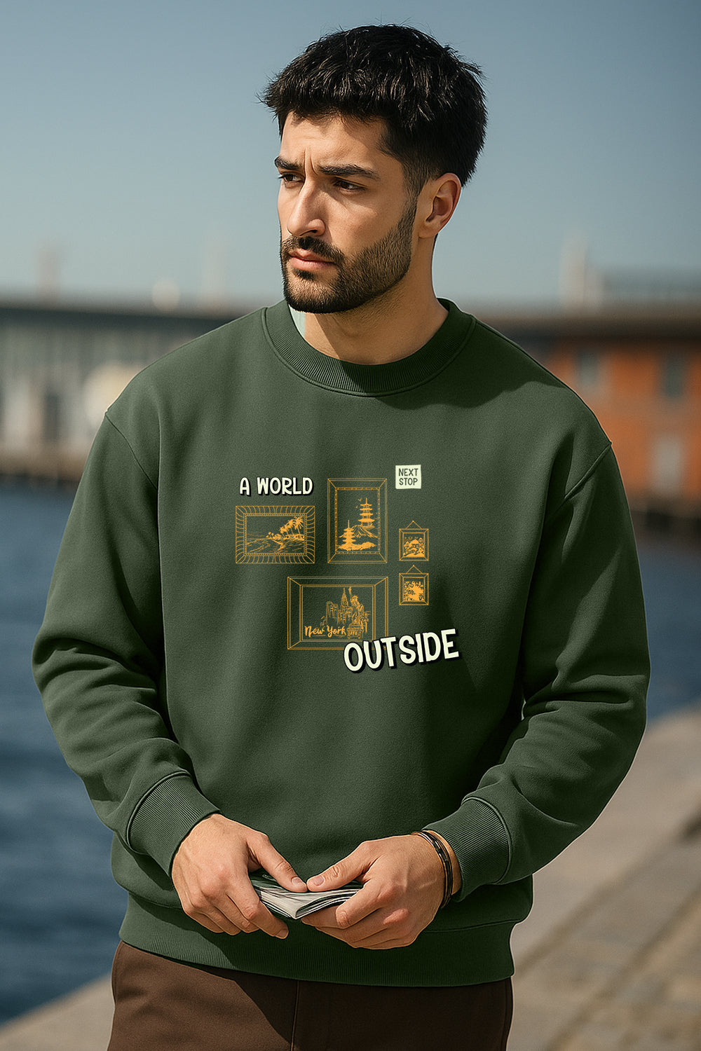 A world outside Oversized Sweatshirt