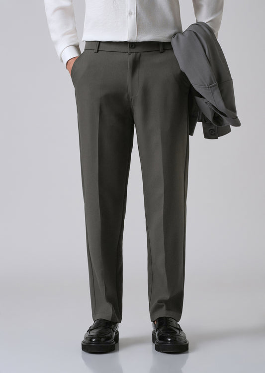 Dark Grey Relaxed Fit Trousers