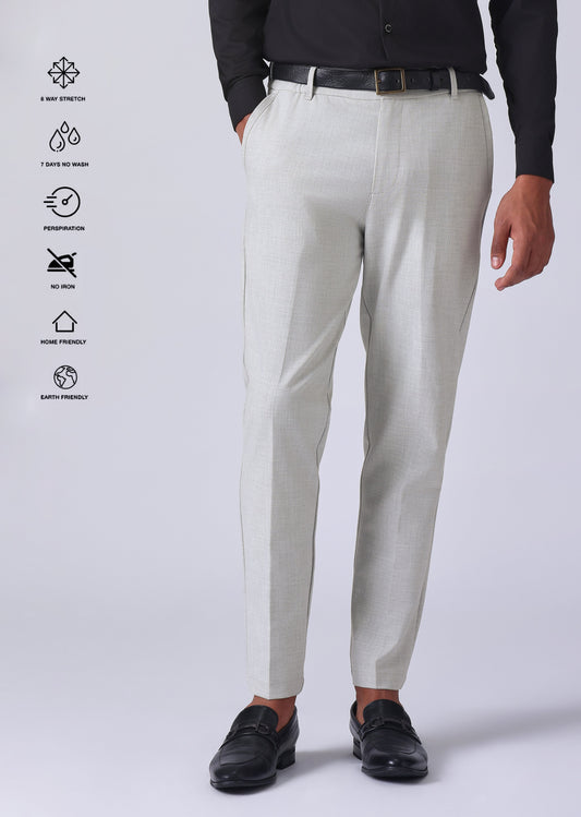 Grey 8 Way Stretch Trousers