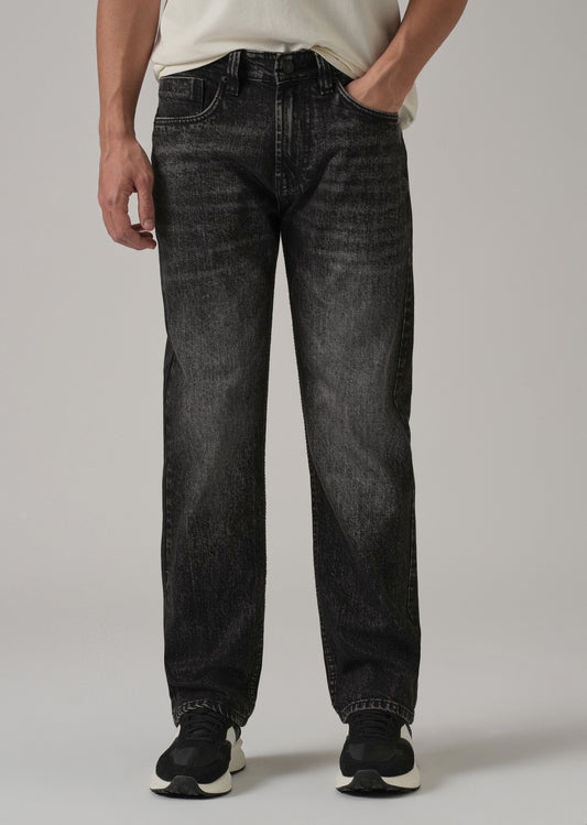 High Fade Black Straight Fit Jeans