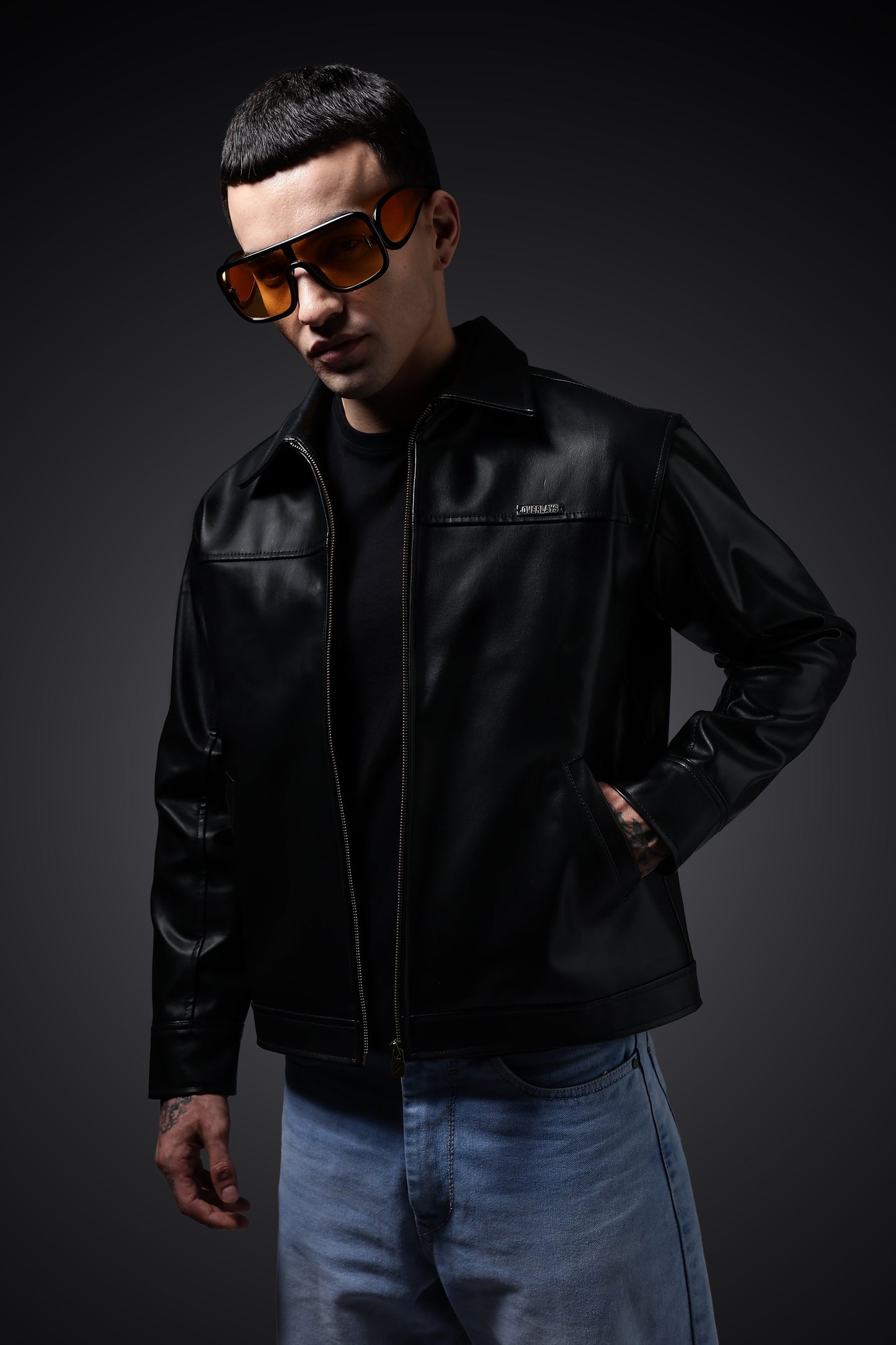 Miler faux leather jacket