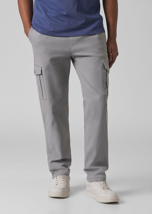 Oslo Grey Regular Fit Cargo Pant