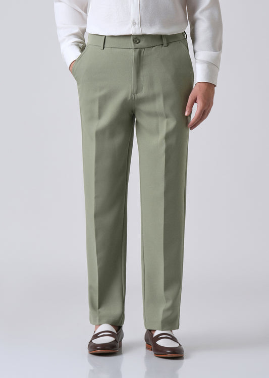 Pastel Green Relaxed Fit Trousers