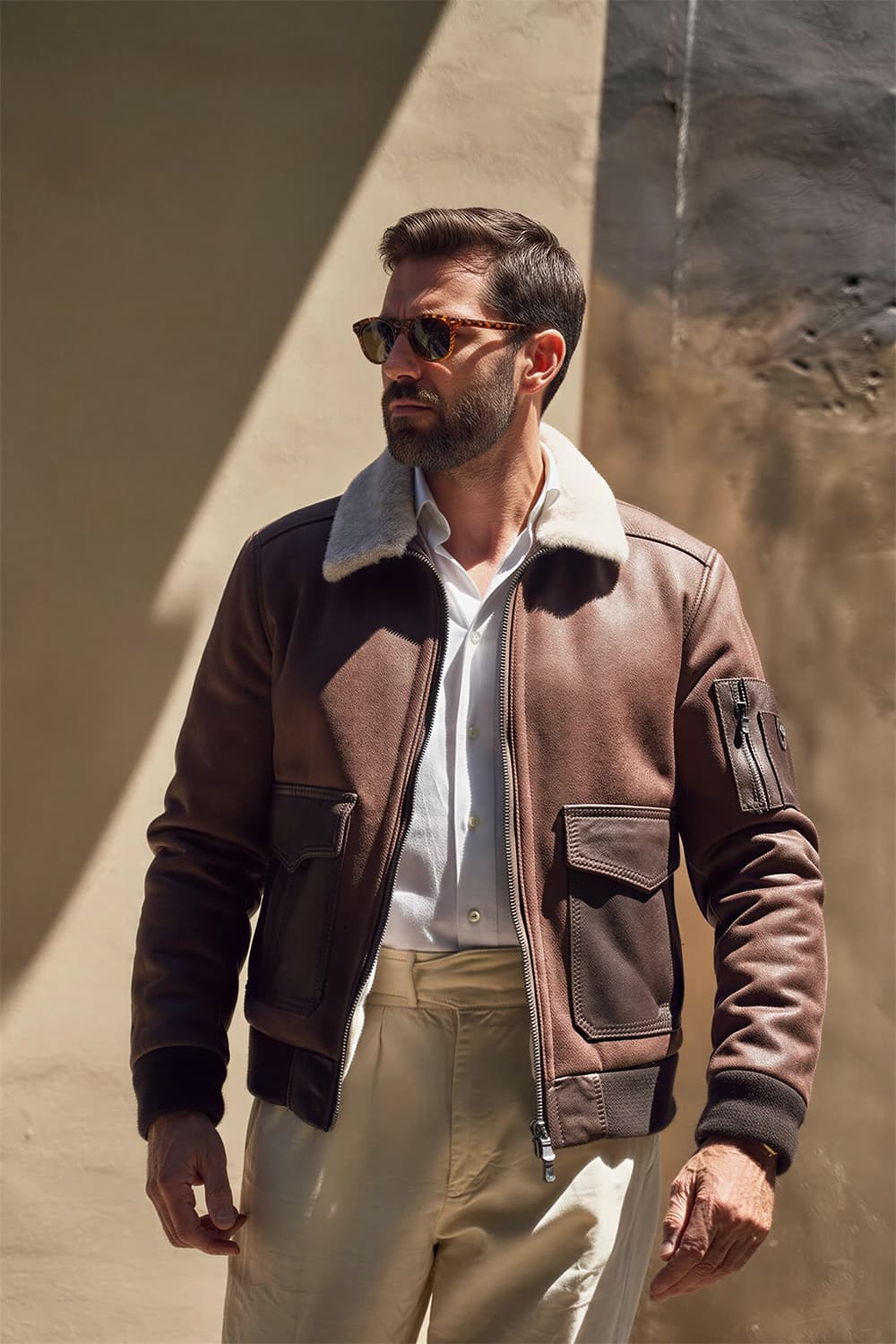 Gold Shearling Style Nail Black